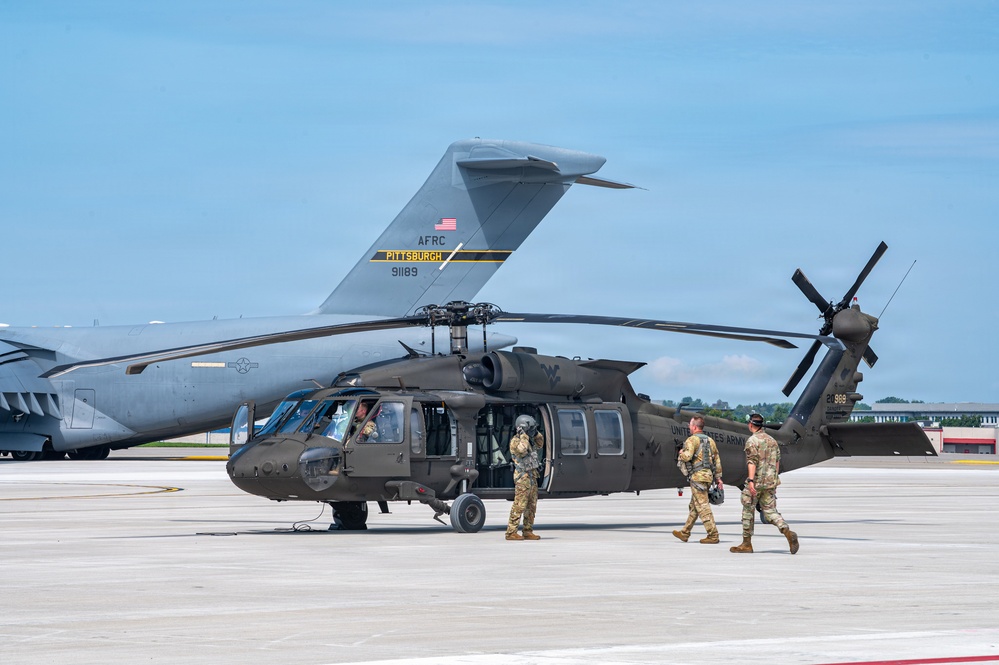 Trading wings for rotors: West Virginia National Guard shows Reserve Airmen the skies