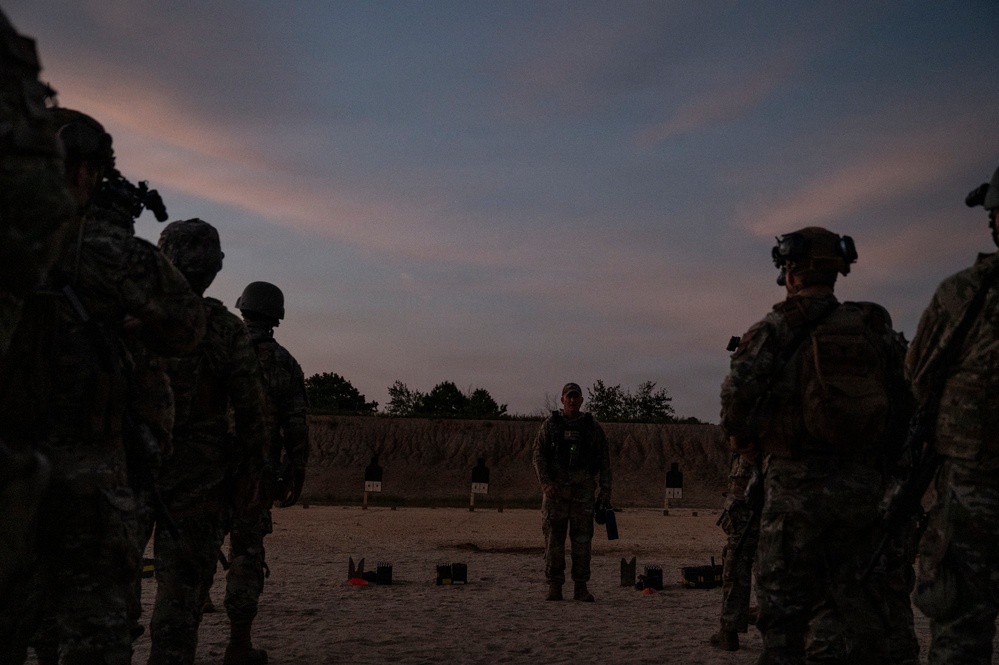 421st Combat Training Squadron Conducts Night Fire Training with Contingency Response Students