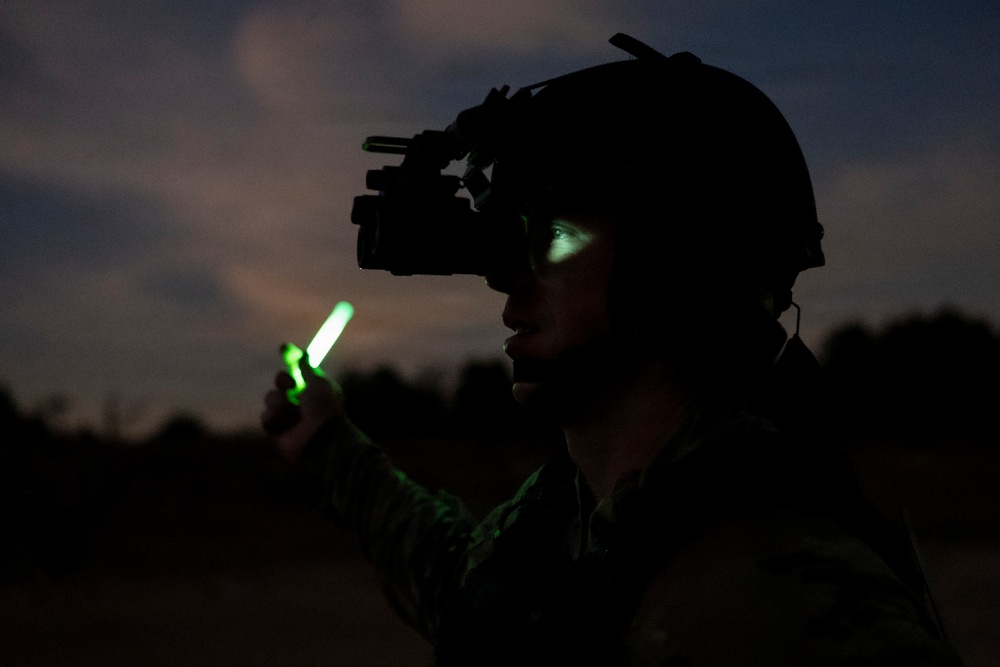 421st Combat Training Squadron Conducts Night Fire Training with Contingency Response Students