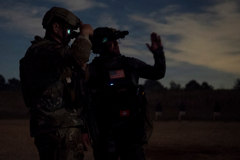 421st Combat Training Squadron Conducts Night Fire Training with Contingency Response Students