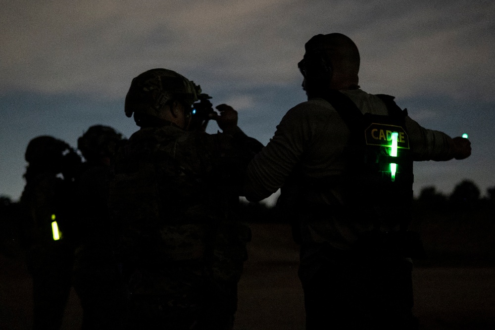 421st Combat Training Squadron Conducts Night Fire Training with Contingency Response Students