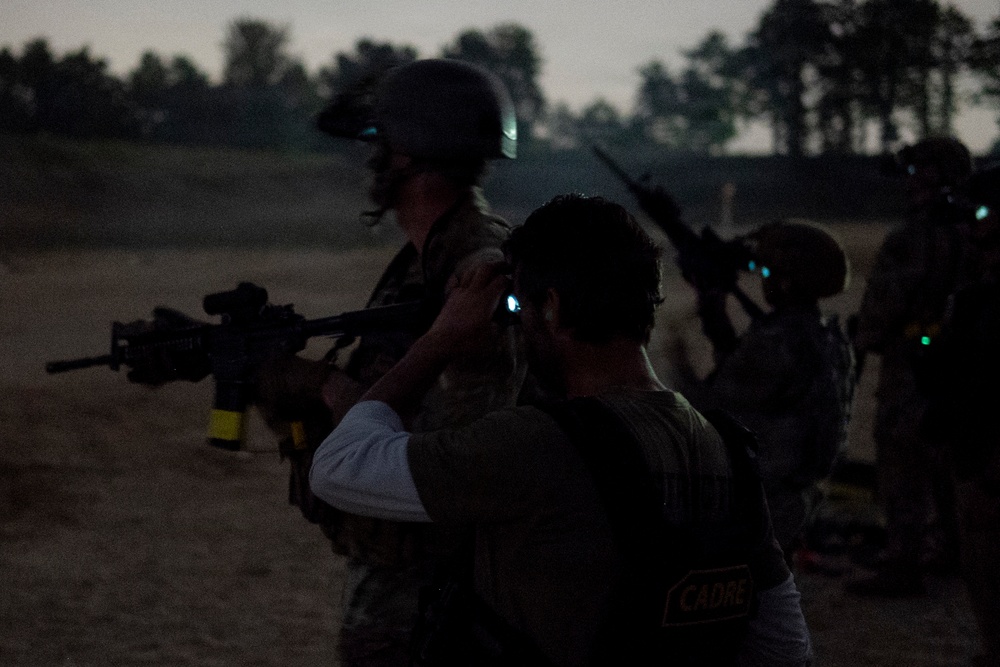 421st Combat Training Squadron Conducts Night Fire Training with Contingency Response Students