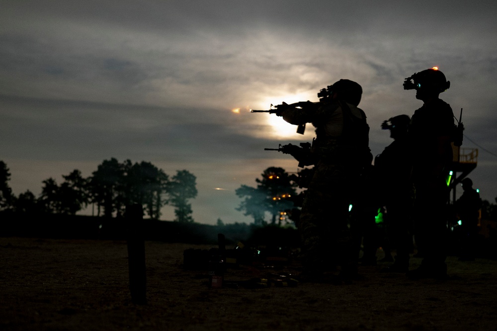 421st Combat Training Squadron Conducts Night Fire Training with Contingency Response Students