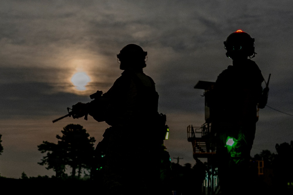 421st Combat Training Squadron Conducts Night Fire Training with Contingency Response Students