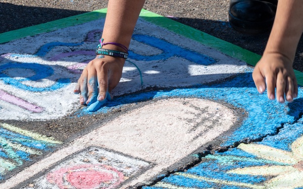 2nd Annual Naval Base San Diego Colors of Courage Chalk Art Competition