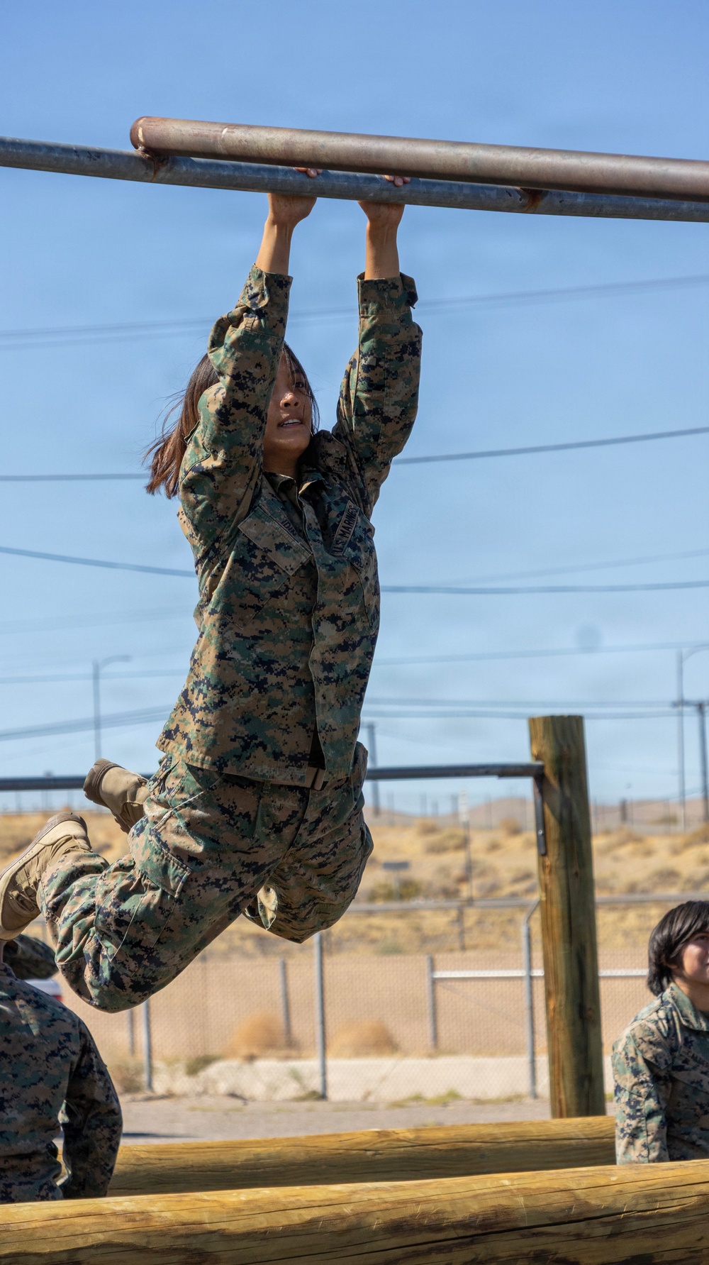 Marines Obstacle Course Physical Training aboard Marine Corps Logistics Base Barstow, California September 3.