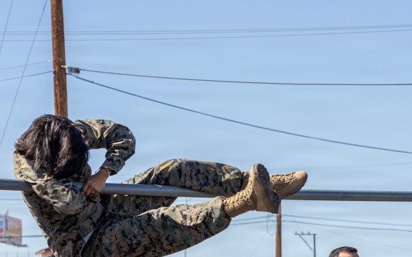 Marines Obstacle Course Physical Training aboard Marine Corps Logistics Base Barstow, California September 3.