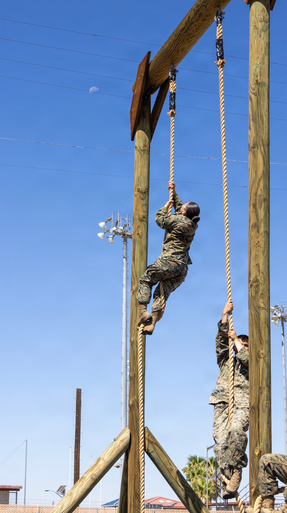 Marines Obstacle Course Physical Training aboard Marine Corps Logistics Base Barstow, California September 3.