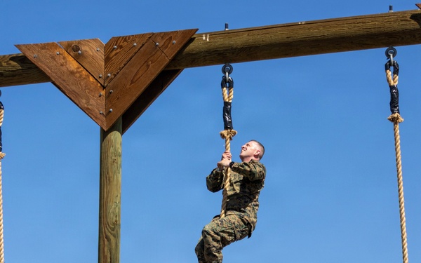 Marines Obstacle Course Physical Training aboard Marine Corps Logistics Base Barstow, California September 3.