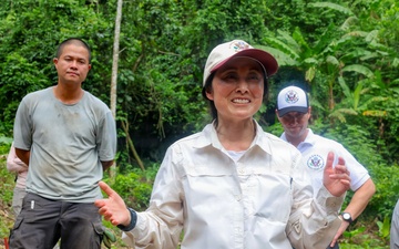 Ambassador Wicks Makes First Official Visit to DPAA Recovery Site in Vietnam
