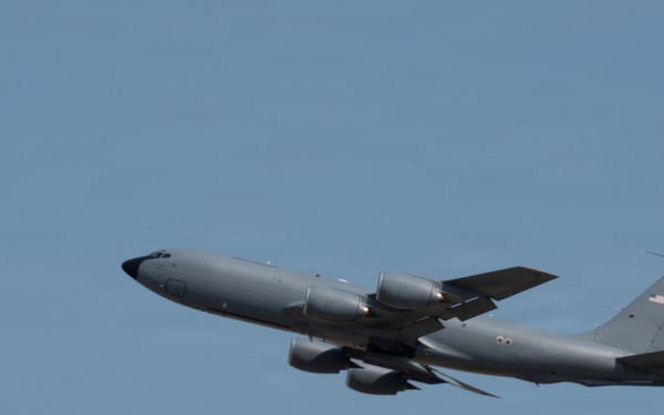 KC-135 Stratotankers conduct flightline and launch operations at Fairchild AFB