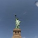 Thunderbirds fly over Statue of Liberty