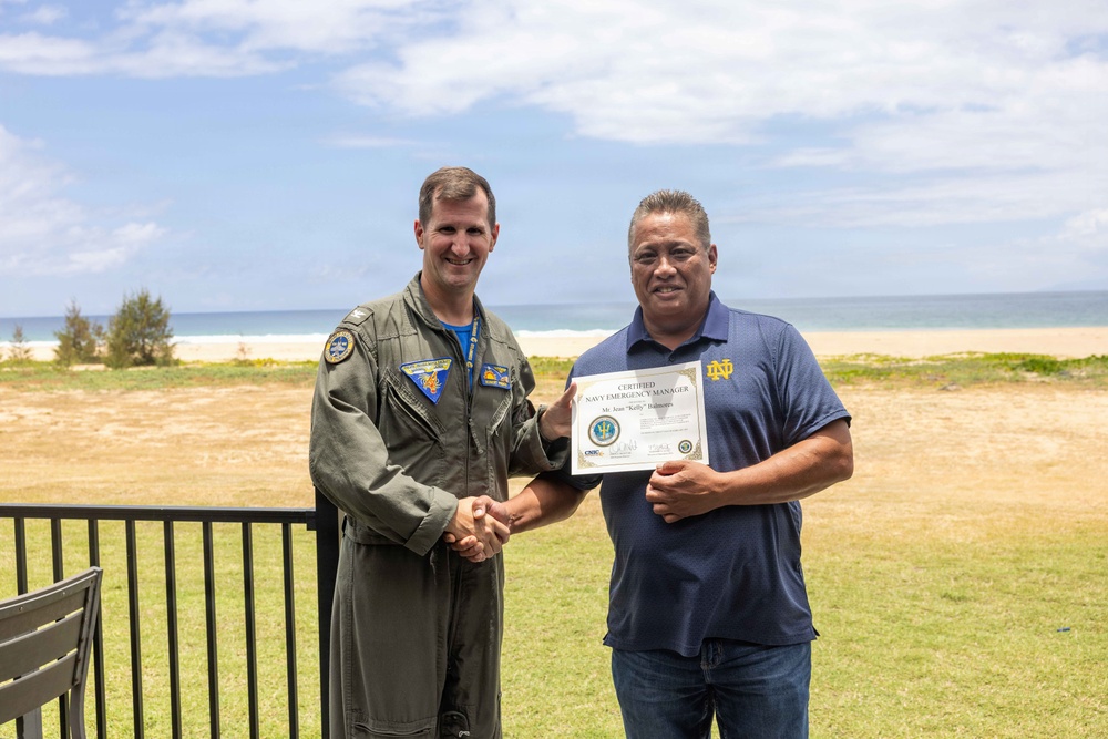 Kelly Balmores is Designated as a Certified Navy Emergency Manager