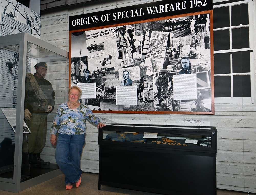 Roxanne Merritt, director of the John F. Kennedy Special Warfare Museum