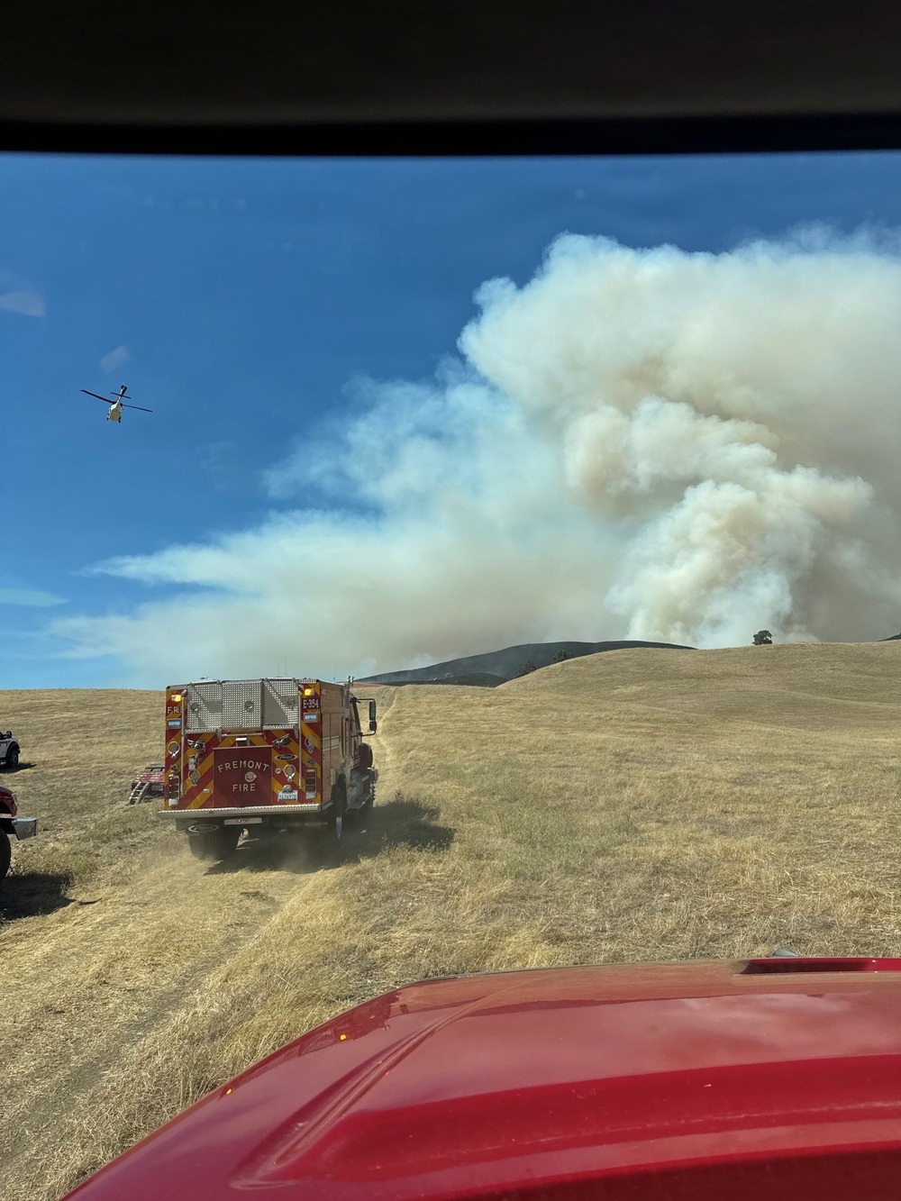 Camp Parks, Alameda County team up to battle 1,000-acre wildfire