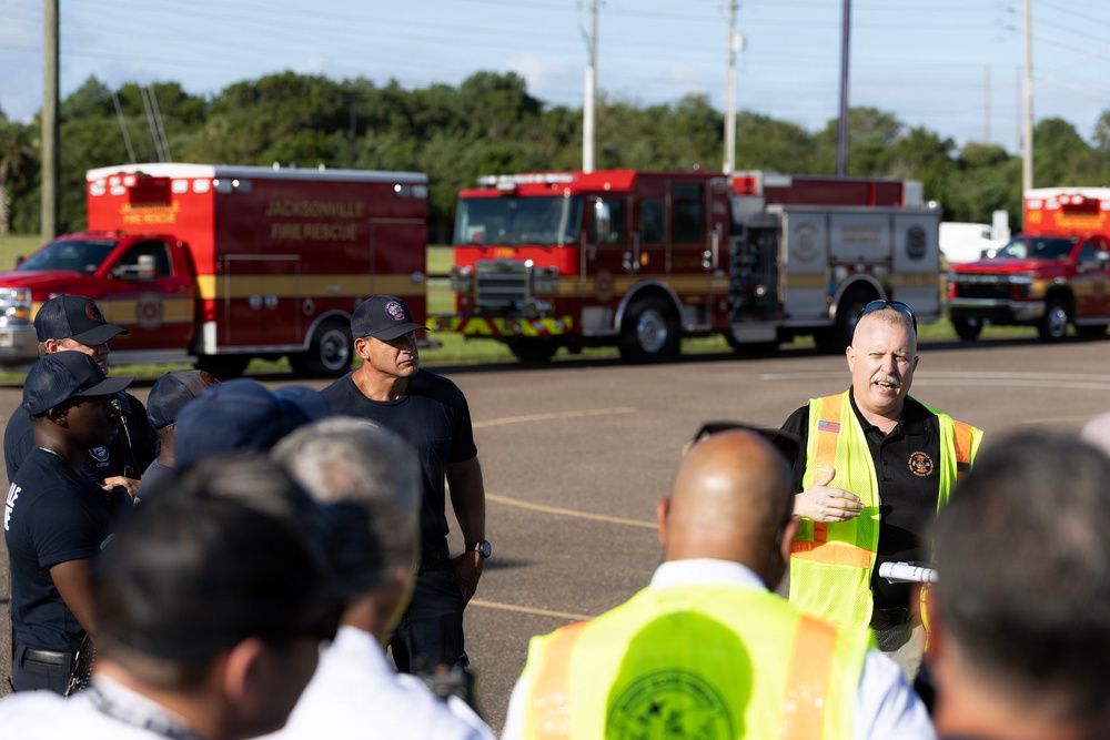 Simulated attack tests partnerships protecting Marine Corps logistics hub