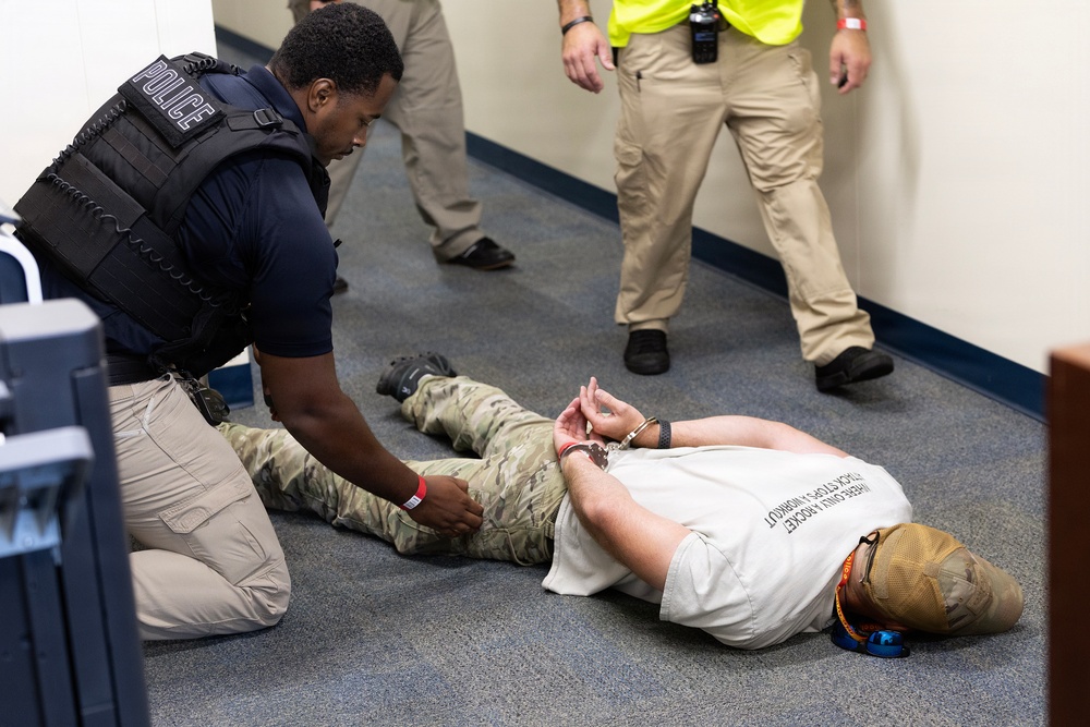 Simulated attack tests partnerships protecting Marine Corps logistics hub