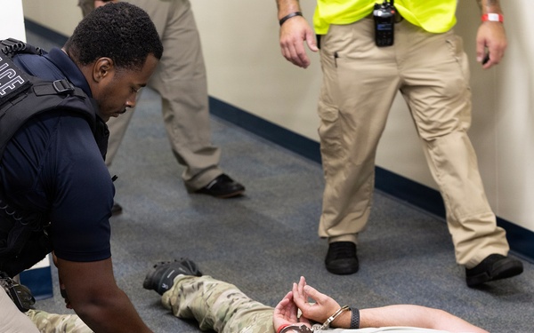 Simulated attack tests partnerships protecting Marine Corps logistics hub