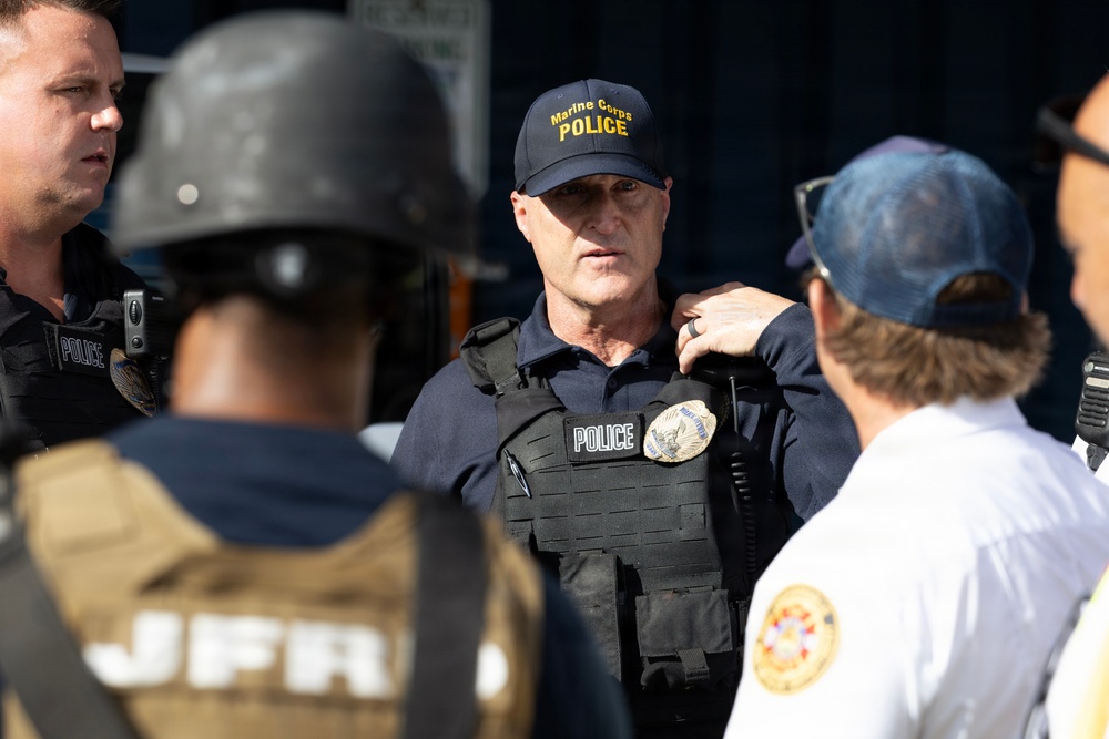 Simulated attack tests partnerships protecting Marine Corps logistics hub