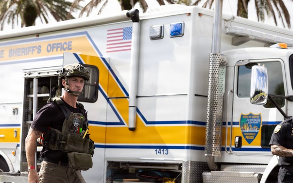 Simulated attack tests partnerships protecting Marine Corps logistics hub