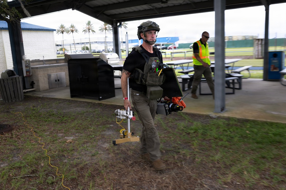 Simulated attack tests partnerships protecting Marine Corps logistics hub