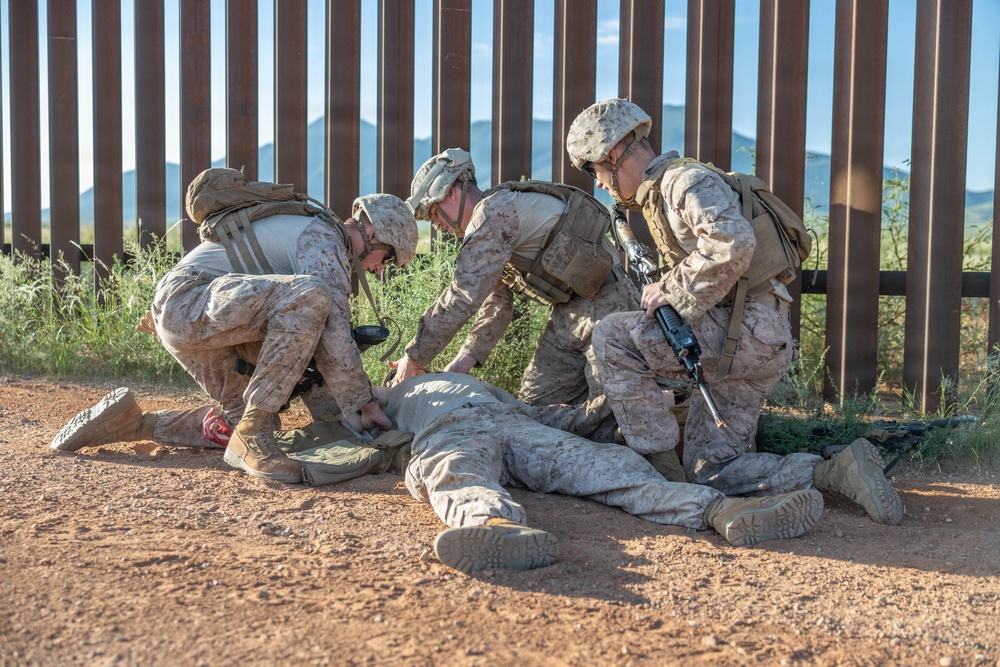 JTF-SB service members receive casualty evacuation training