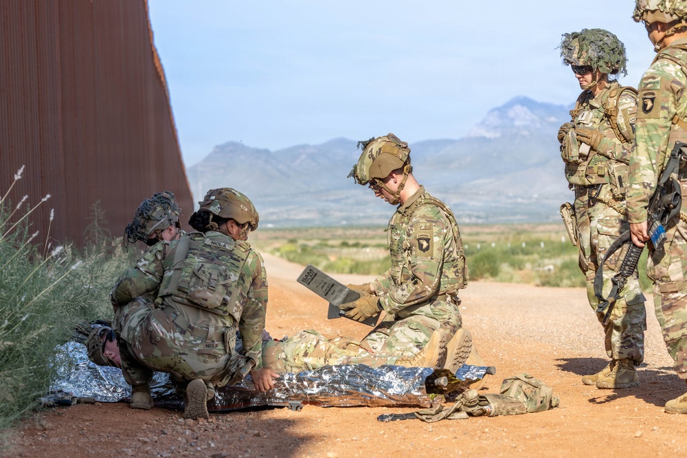 JTF-SB service members receive casualty evacuation training