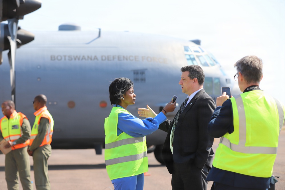 United States hands over critical C-130 parts to Botswana Defense Force (BDF)