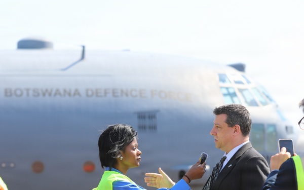 United States hands over critical C-130 parts to Botswana Defense Force (BDF)
