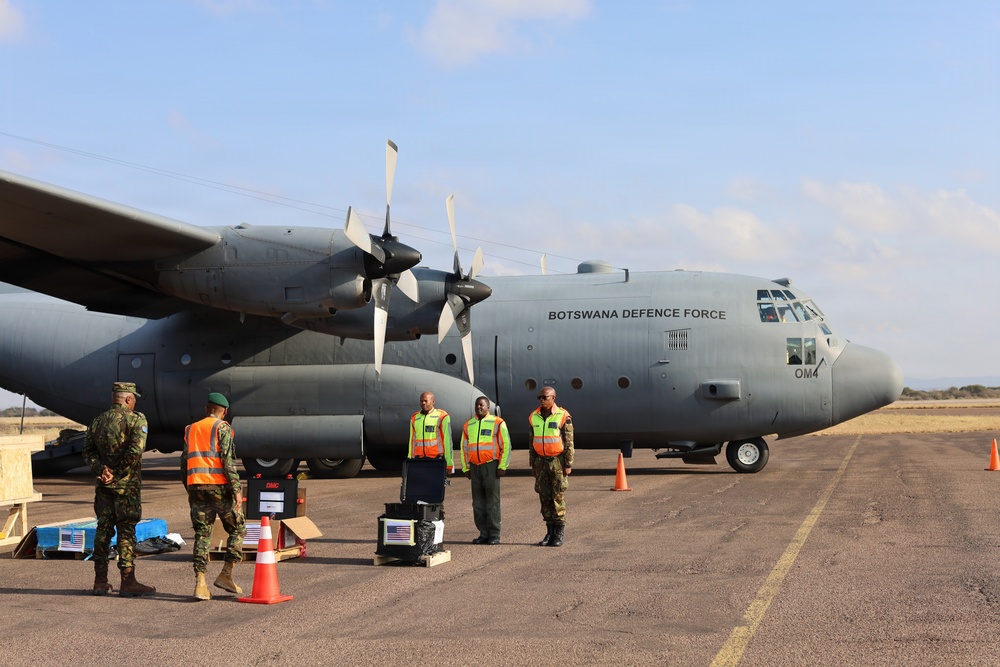 United States hands over critical C-130 parts to Botswana Defense Force (BDF)