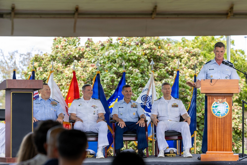 Rear Adm. Golightly, U.S. Coast Guard Assumes Command of Joint Interagency Task Force West