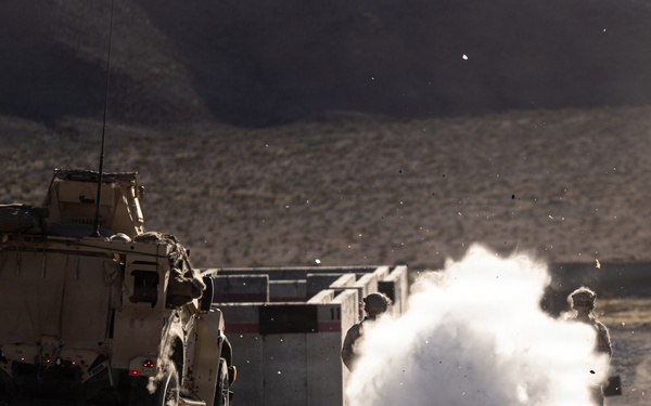 U.S. Marines with Golf Co., 2nd Bn., 1st Marines hold urban platoon assaults