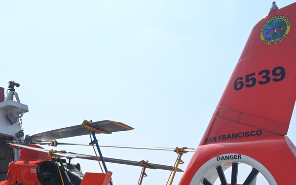MH-65 Helicopter Maintenance Checks aboard USCGC Bertholf