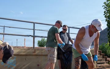 NSA Souda Bay Chief’s Mess Clean Up Local Beach