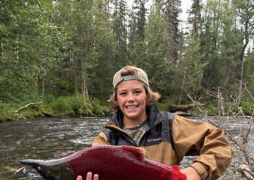 Angling for Adventure: JBLM teen fishes with Make-A-Wish