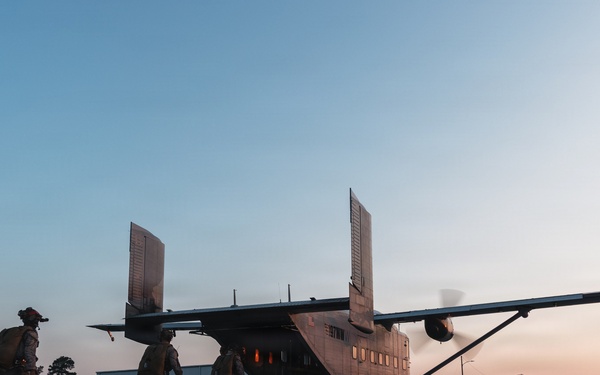26th MEU Maritime Raid Force conducts a military freefall sustainment