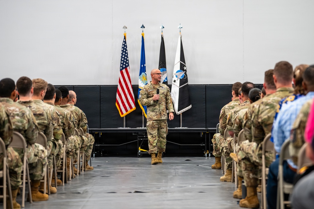Chief Master Sgt. Of the Space Force John Bentivegna Visit to NSDC