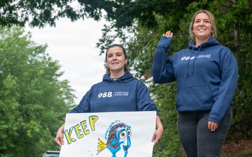 Volunteers show signs of encouragement for Suicide Prevention Awareness Month