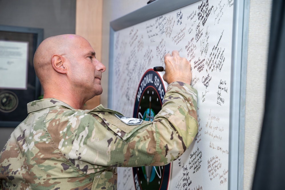 Chief Master Sgt. Of the Space Force John Bentivegna Visit to NSDC