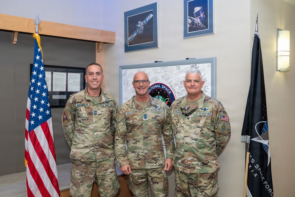 Chief Master Sgt. Of the Space Force John Bentivegna Visit to NSDC