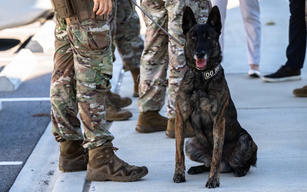 325th SFS showcases capabilities to DEP recruits