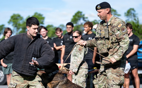 325th SFS showcases capabilities to DEP recruits