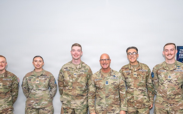 Chief Master Sgt. Of the Space Force John Bentivegna Visit to Schriever