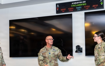Chief Master Sgt. Of the Space Force John Bentivegna Visit to Schriever