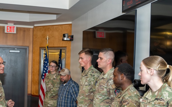 Chief Master Sgt. Of the Space Force John Bentivegna Visit to Schriever