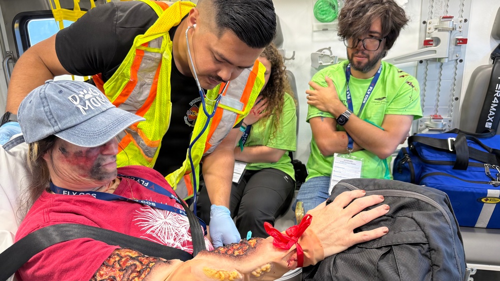 Evans participates in Colorado Springs full-scale exercise