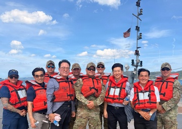 U.S. Coast Guard participates in Combined Joint Logistics Over-the-Shore training exercise with the Republic of Korea