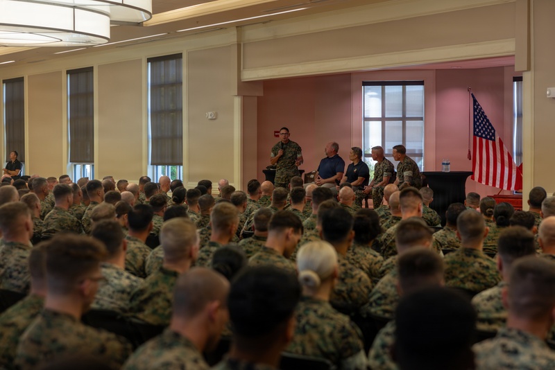Suicide Awareness and Prevention Town Hall on Marine Corps Base Camp Lejeune