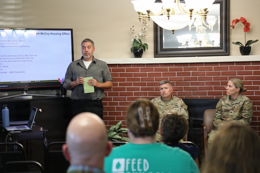 Fort McCoy leaders hold September 2026 housing town hall; dozens attend