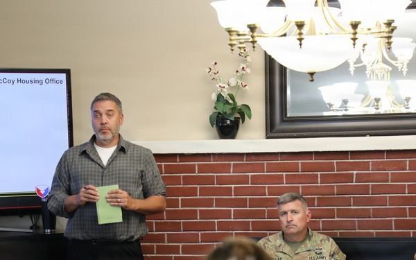 Fort McCoy leaders hold September 2026 housing town hall; dozens attend
